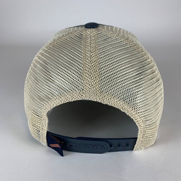 Auburn Tigers Navy Blue Orange Top of the World Relaxed Fit Snapback Trucker Hat - Picture 3 of 5